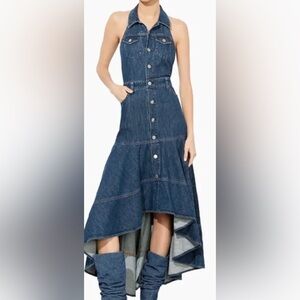 Alice + Olivia Vintage Blue Denim Overalls